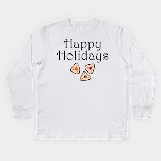 Happy Holidays Hamentaschen Kids Long Sleeve T-Shirt